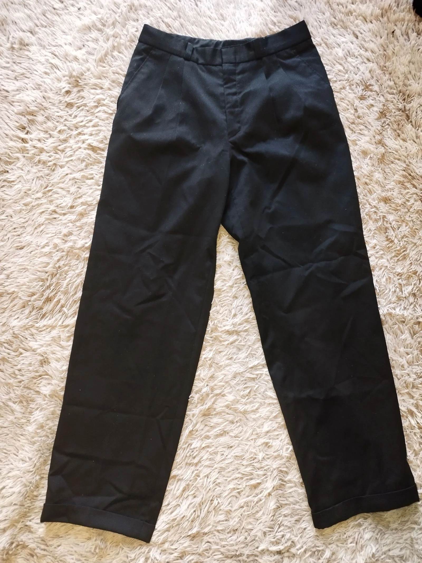 Pantalon noir homme 100 silk cashmere 38 